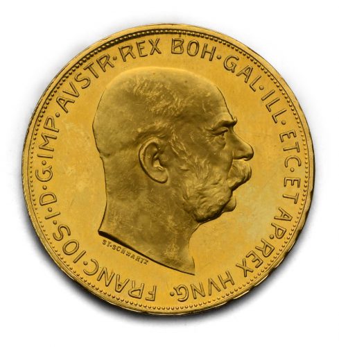 100 Koruna Františka Josefa I. 1915 – Předválečná ražba