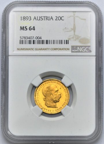 20 Koruna František Josef I. 1893
