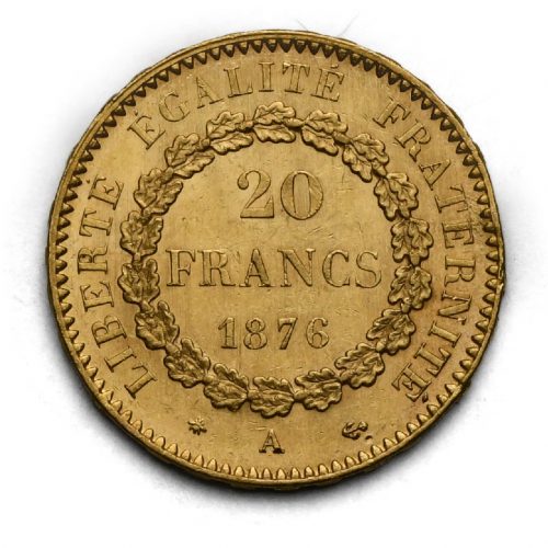 20 Frank Anděl – 1876