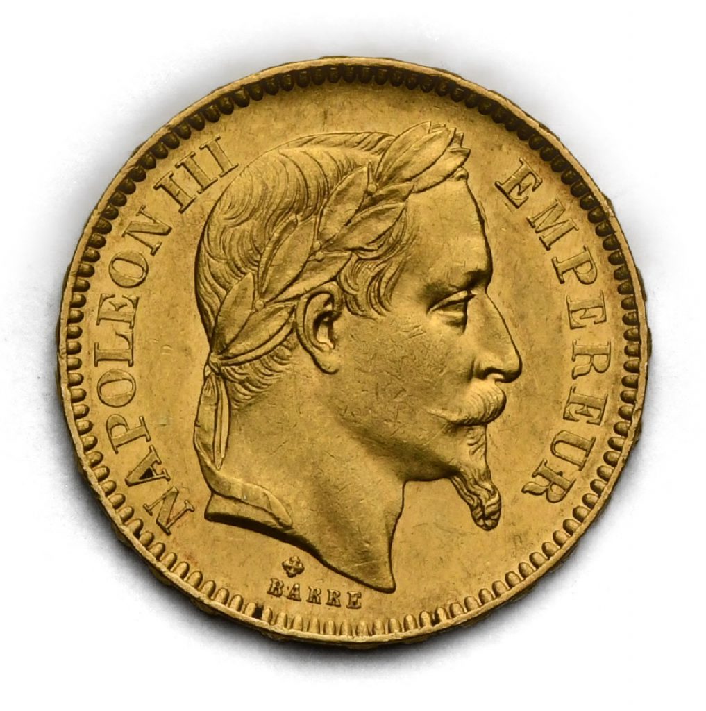 20 Frank Napoleon III. 1866