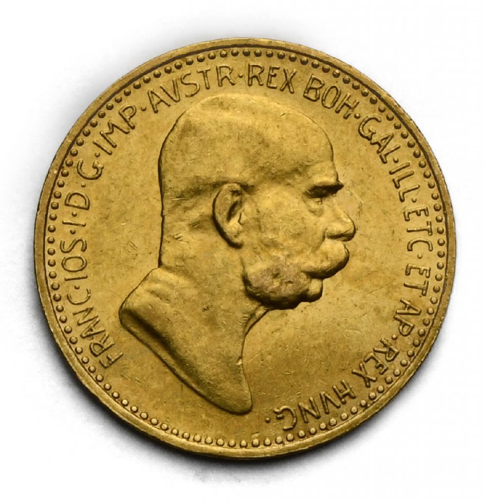 10 Koruna 1908 – 60. Výročí Vlády Františka Josefa I.