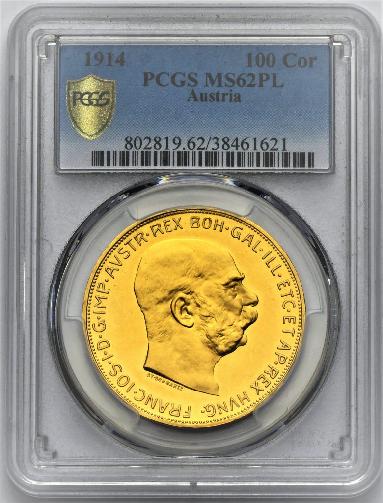 100 Koruna František Josef I. 1914