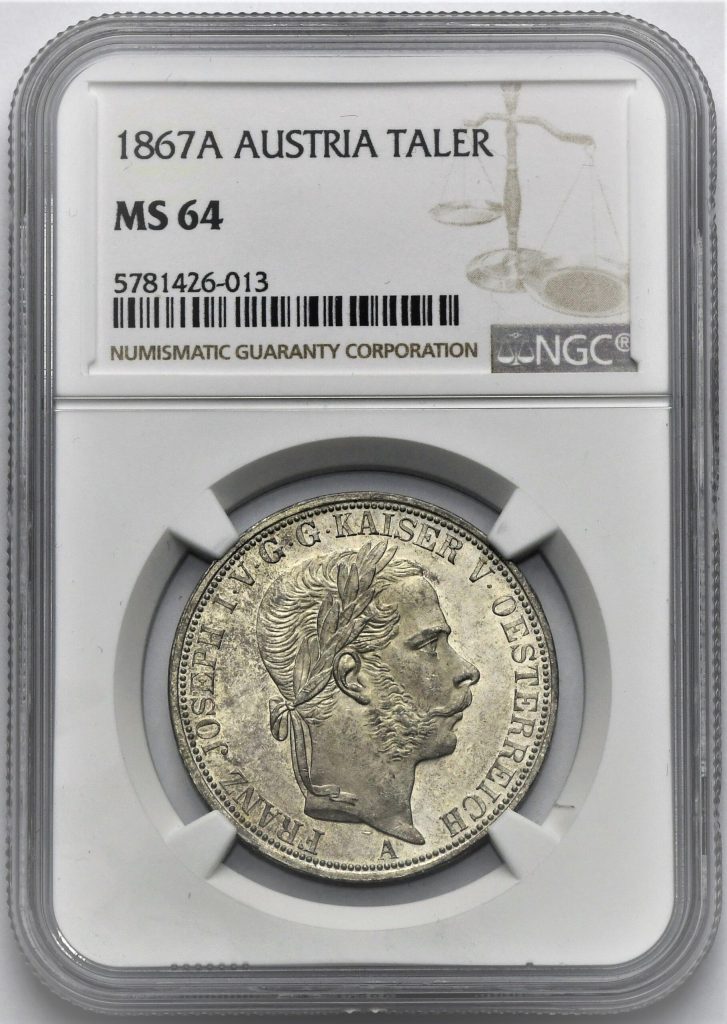 Spolkový Tolar František Josef I. 1867 A