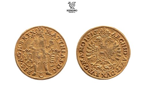 Matyáš II. Dukát 1616. Praha. Extrémně Vzácný!!!
