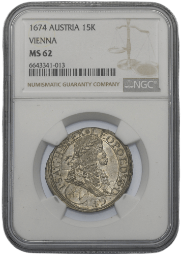 15 Krejcar Leopold I. 1674 Vídeň