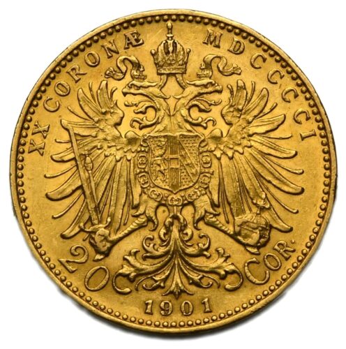 20 Koruna František Josef I. 1901 bz