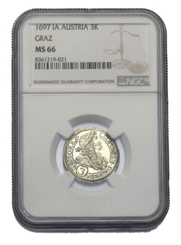3 Krejcar Leopold I. 1697 IA